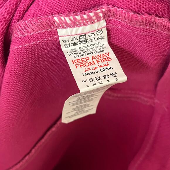 Pretty Little Thing Micro Mini Denim Skirt Pink 2 - Picture 8 of 9